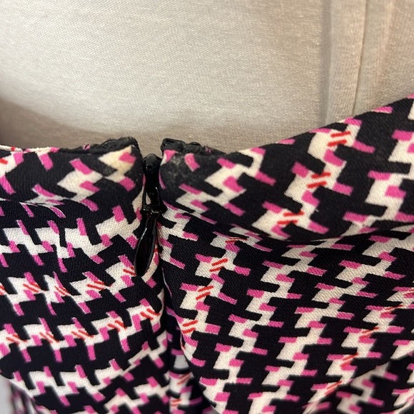 REISS Nia Geometric Print One Shoulder Midi Dress Size 8US - Picture 8 of 10